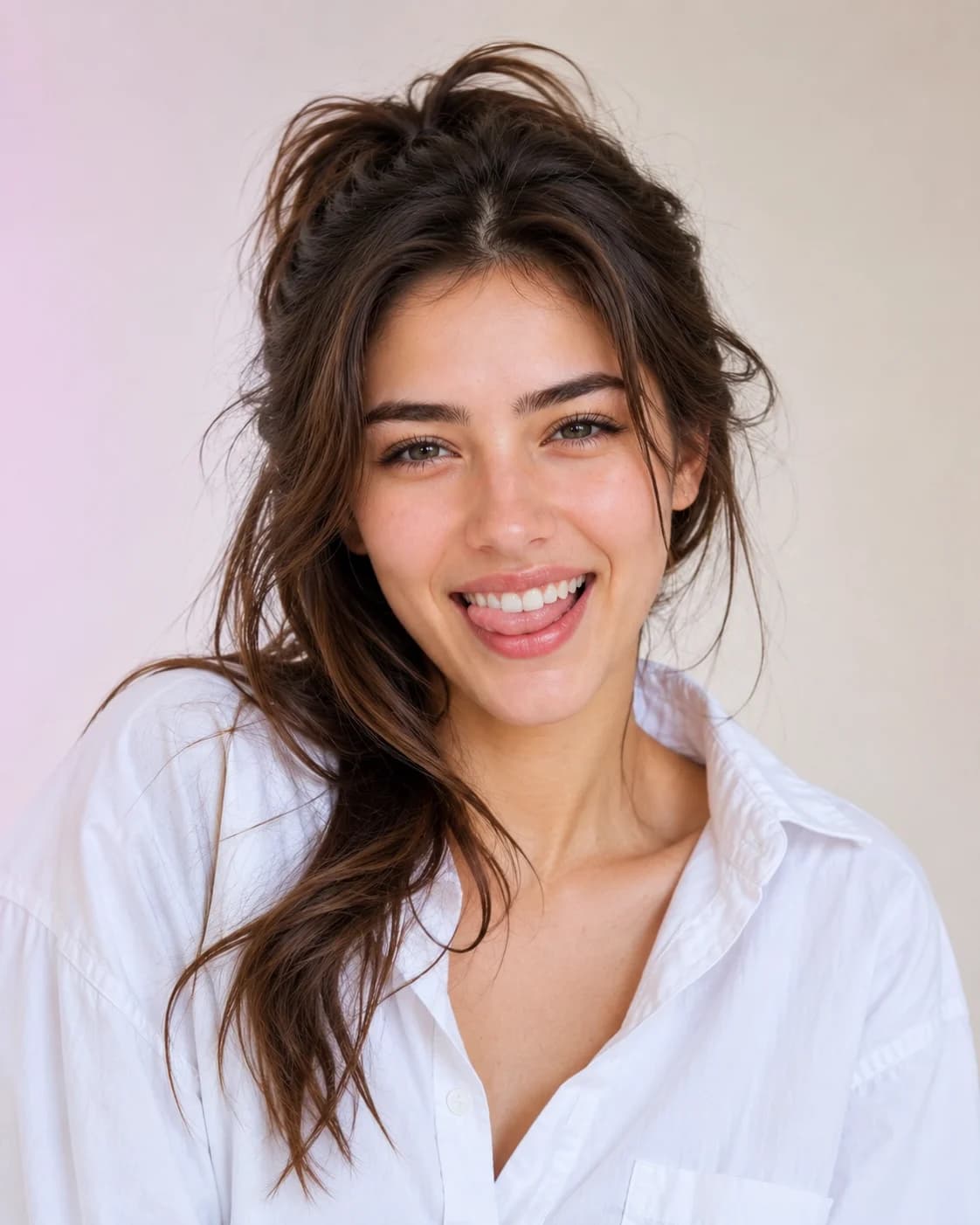 Playful Fresh Studio Portrait - Candid Aesthetic AI generated prompt preview