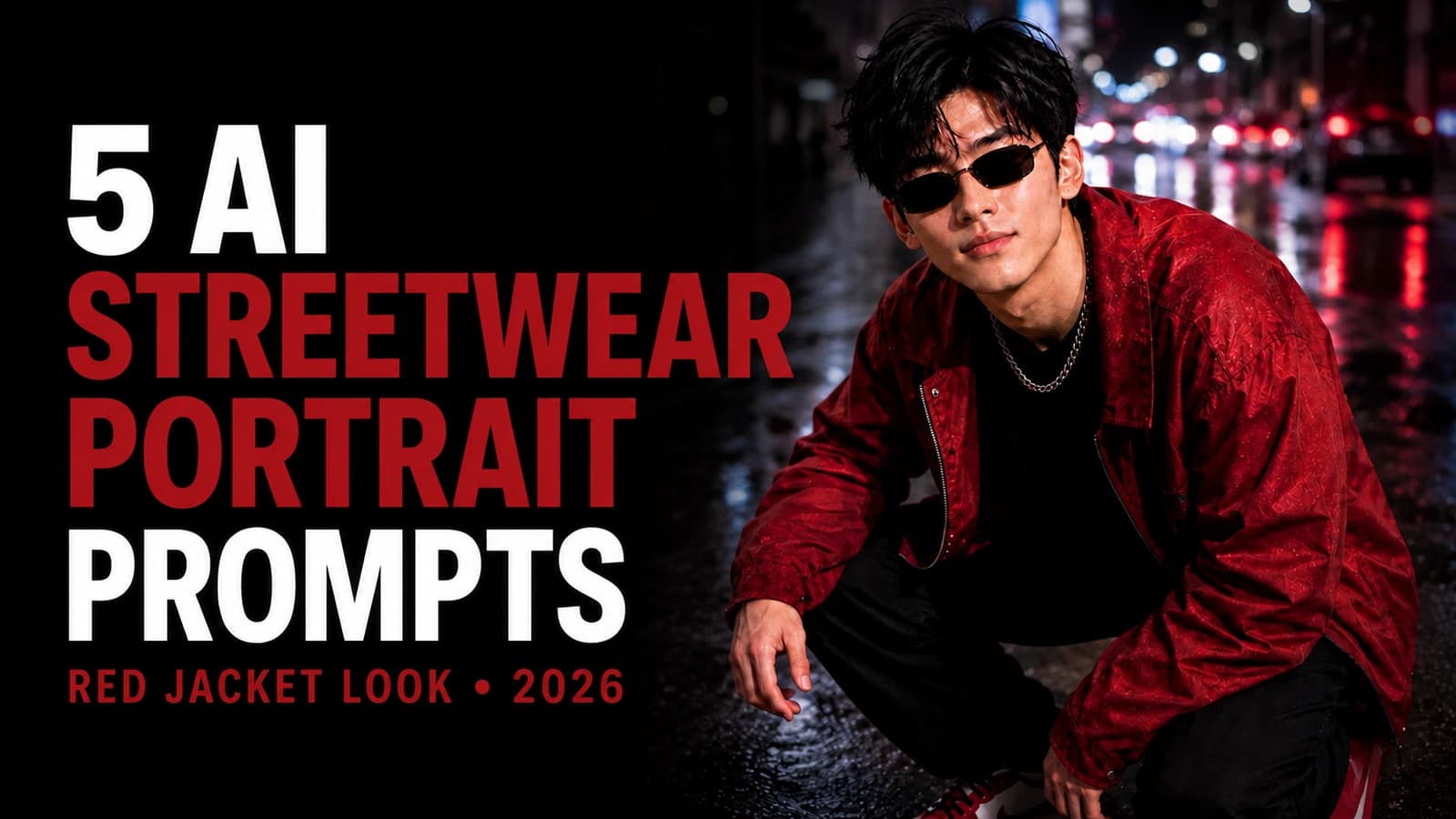 5 AI Streetwear Portrait Prompts for the Red Jacket Look (2026)