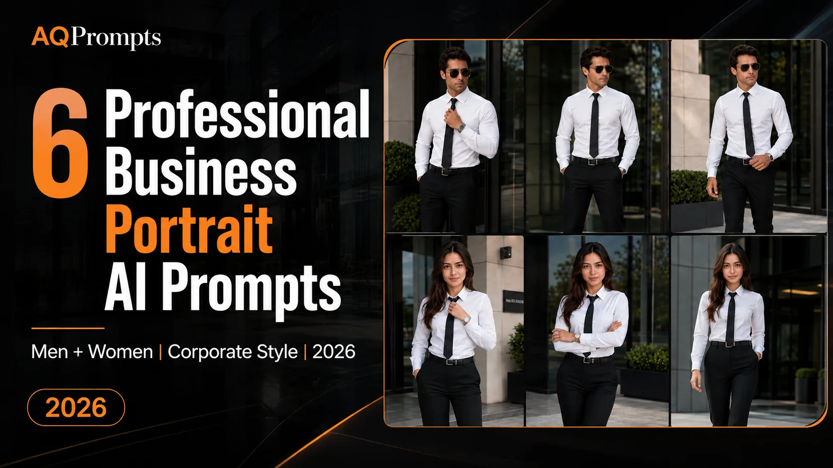 6 Professional Business Portrait AI Prompts for Men and Women (2026)