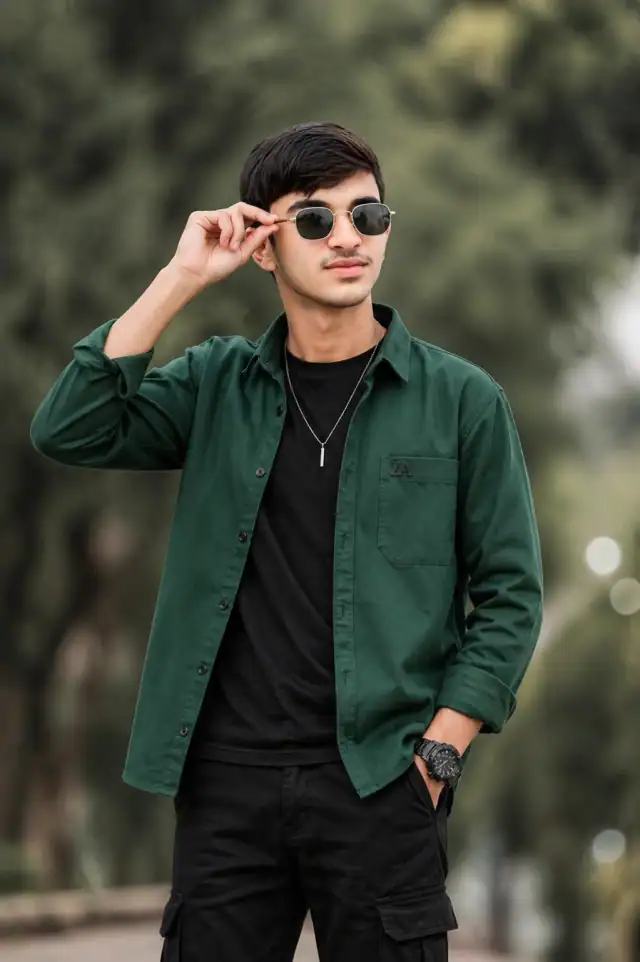 Emerald Green Outdoor Portrait | South Asian Teen Fashion
