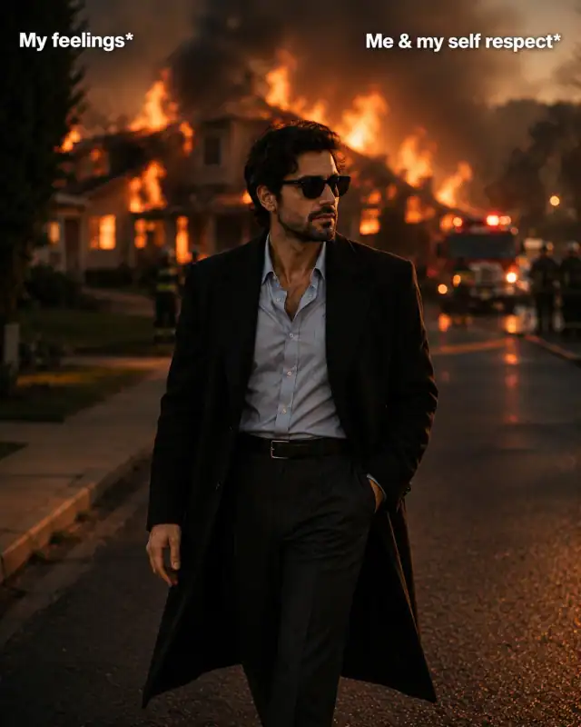 Netflix Cinematic Burning House Self Respect Poster Prompt